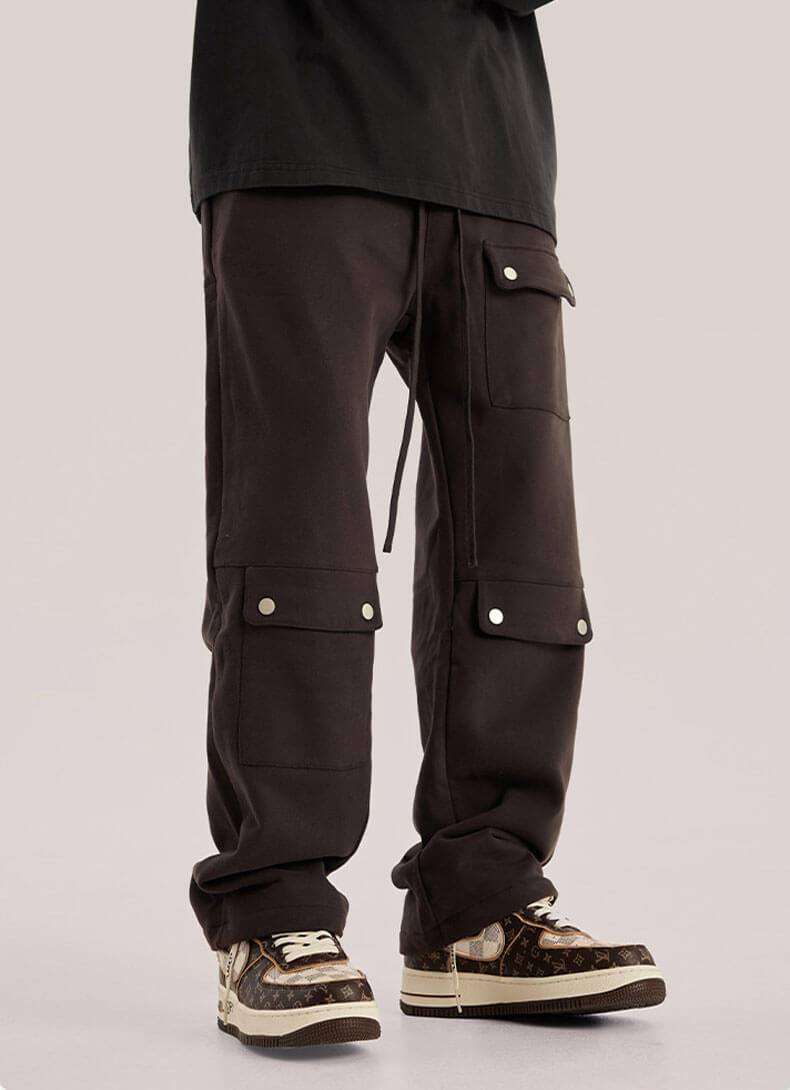 Wholesale 2022 New Vintage Black Cotton Casual Cargo Pants For Men and  women fashion pant Fashion Rivet Buttons Korean Streetwear Hip Hop From  m.alibaba.com