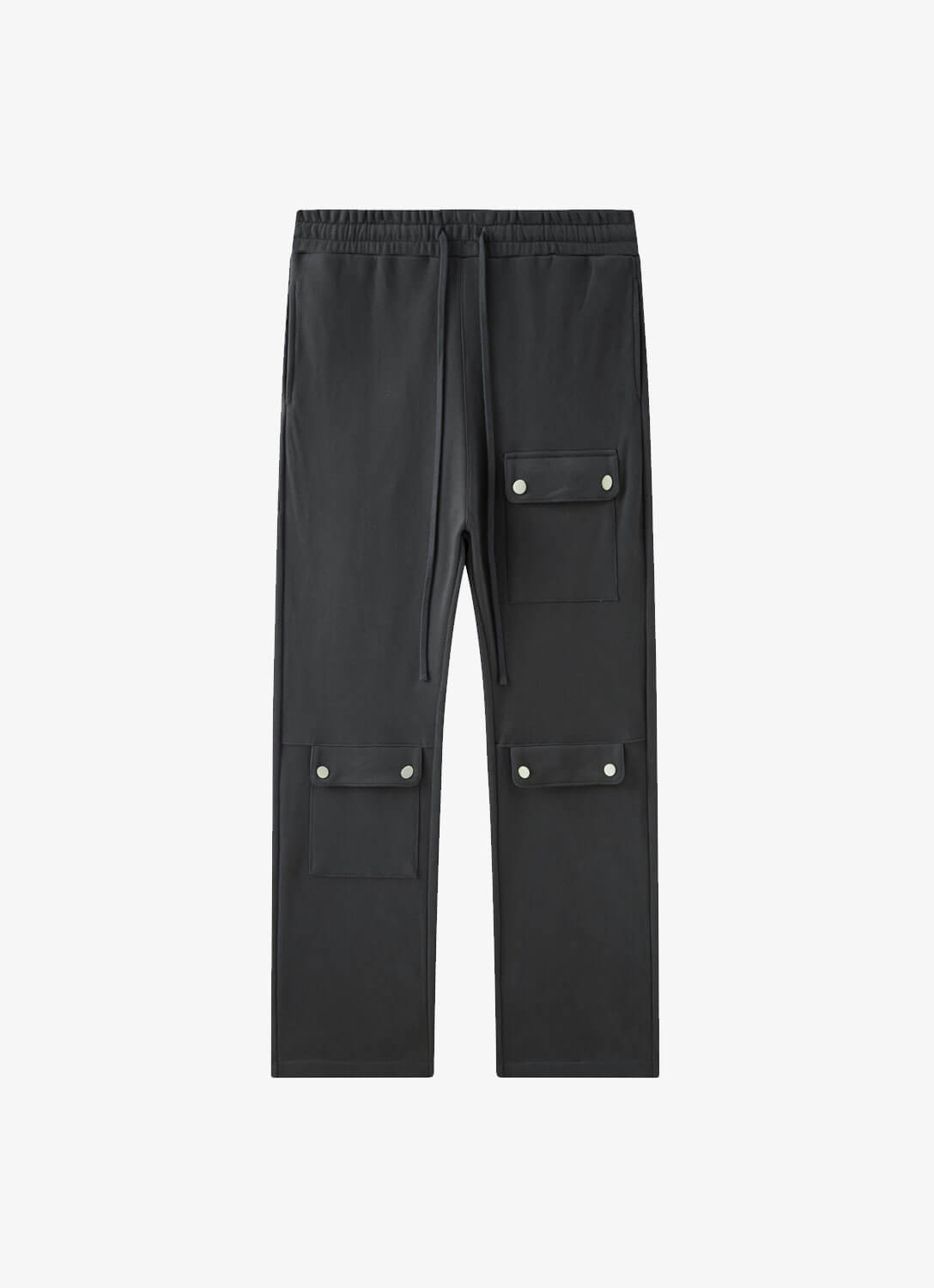 Black Ripstop Cotton Cargo Pants