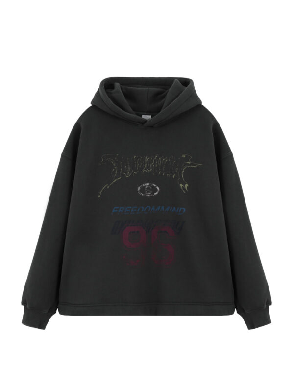 96 Stepped Hem Hoodie