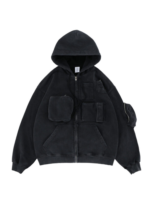 FGSS Multi Pocket Hooded Jacket Black