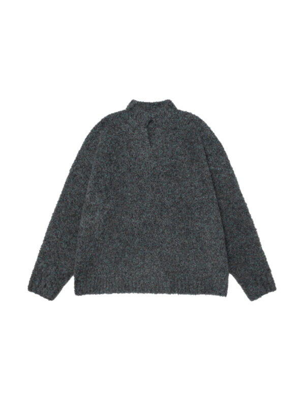 OVDY Knit Mixed Sweater - Dark Grey