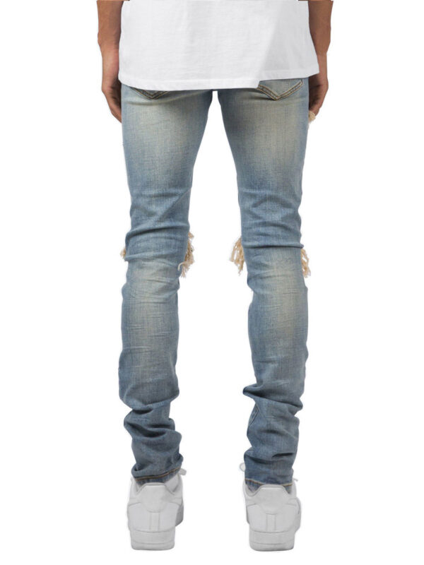 Biker Skinny Jean - Washed Blue - Hình ảnh 2