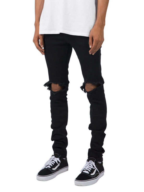 Ripped Skinny - Black - Hình ảnh 2