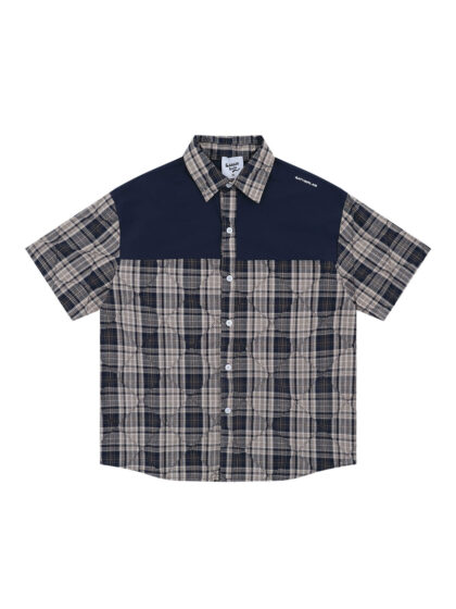 SAB Paneled Regular Shirt - Navi