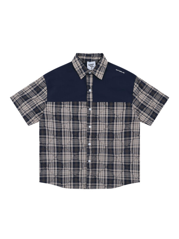 SAB Paneled Regular Shirt - Navi