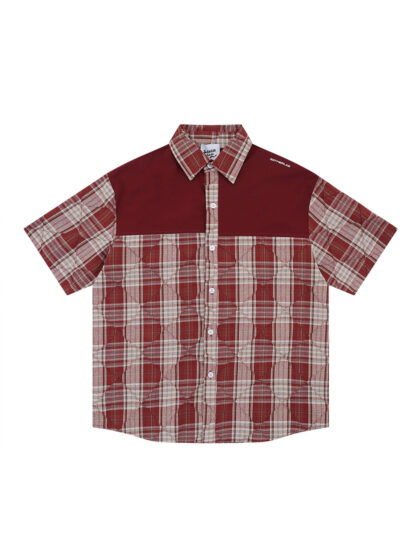 SAB Paneled Regular Shirt - Rio Red