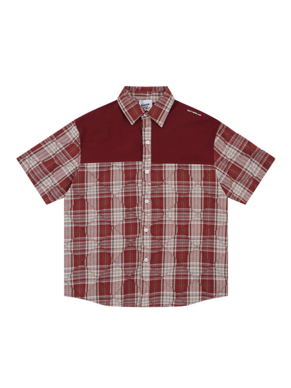 SAB Paneled Regular Shirt - Rio Red