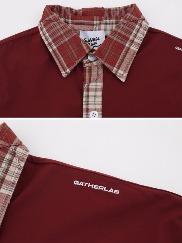 SAB Paneled Regular Shirt - Rio Red - Hình ảnh 3