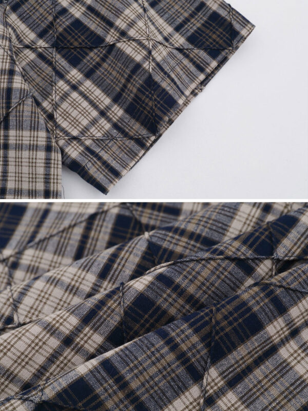 SAB Paneled Regular Shirt - Navi - Hình ảnh 4