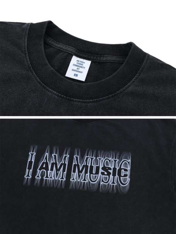 I'm Music Washed T-shirt - Ảnh 3