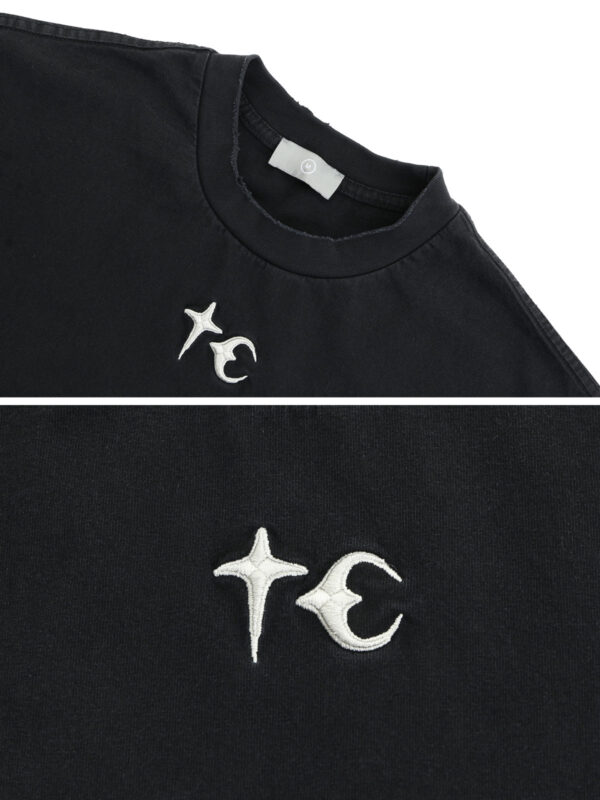 THUG CLUB Logo Washed T-Shirt - Ảnh 7