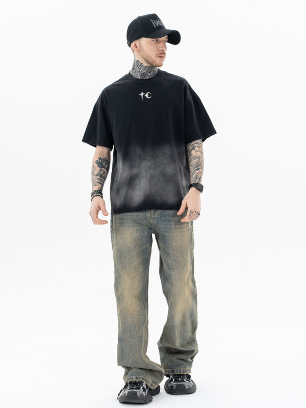 THUG CLUB Logo Washed T-Shirt - Ảnh 3