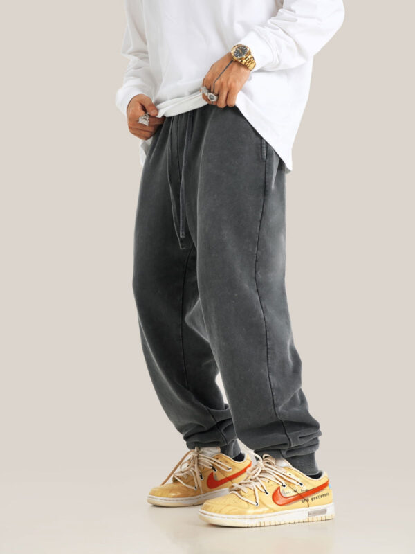 BE Washed Cotton Pant - Gray - Ảnh 5