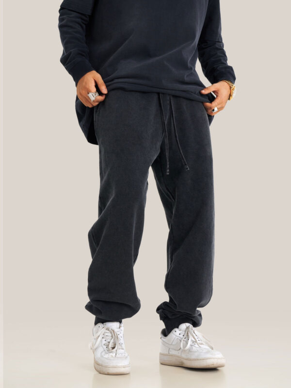 BE Washed Cotton Pant - Washed Black - Ảnh 4