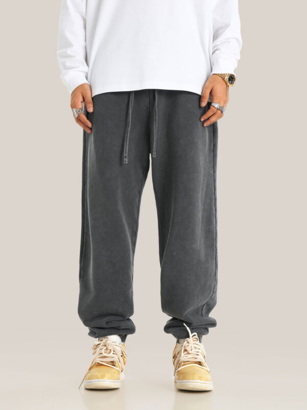BE Washed Cotton Pant - Gray - Ảnh 3