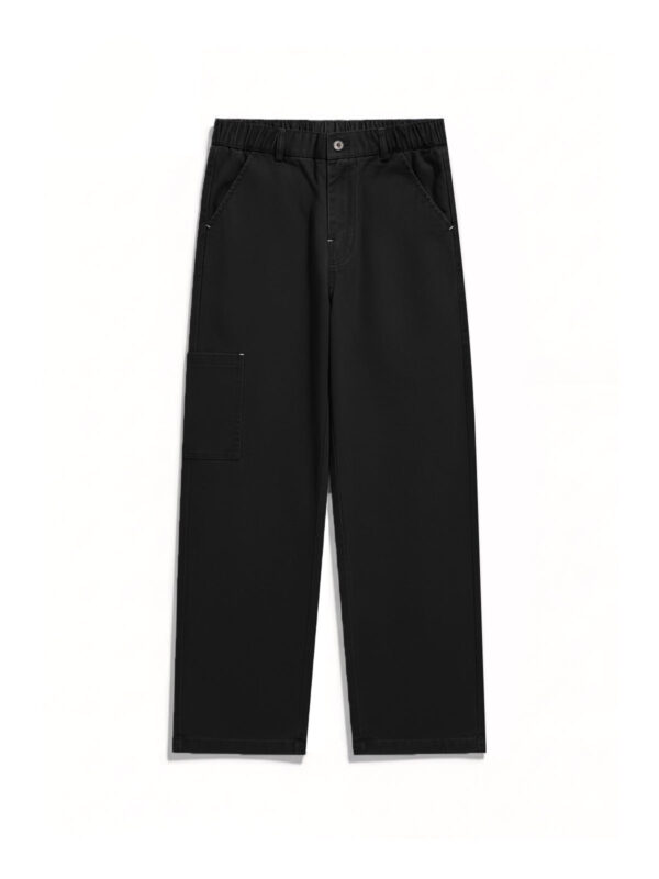 RAMK Khaki Regular Pant - Black