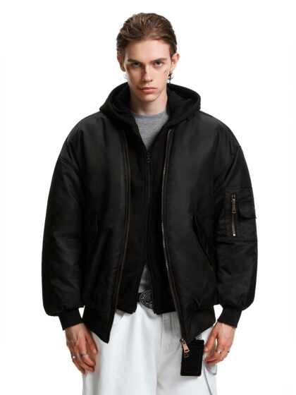 Alternative view of Double Layer Bomber Jacket