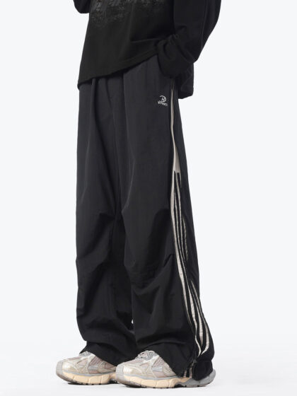 Casual Stripe Zip Pant