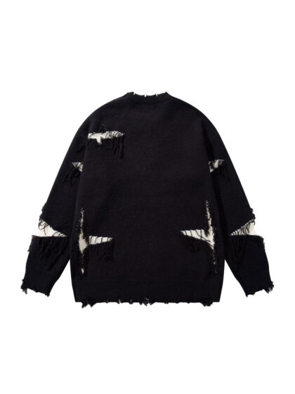 Alternative view of SKull Ripped Knit Sweater