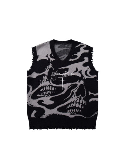 Skull Logo Knit Vest