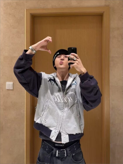 Alternative view of GRAILZ PROJECT G/R Ripped Hoodie