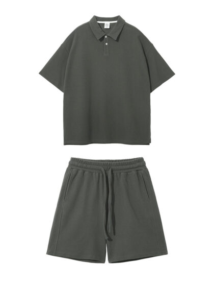 CKX Waffle Polo Set - Grey