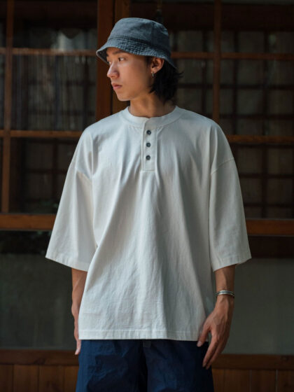 Alternative view of FGSS Henley Neck T-shirt - White