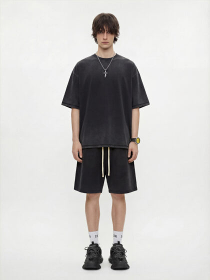 Alternative view of CKX Spray Dyed Set - Black