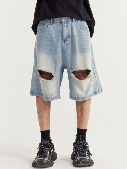 Alternative view of INF Ripped Denim Short Blue