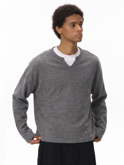 INF V-neck Long Sleeves - Ảnh 6