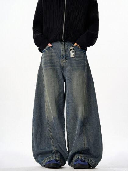 Alternative view of LTKM Wide-leg Baggy Jean